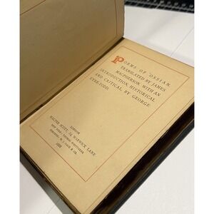 Poems of Ossian 1888 Tr. James McPherson S. Canterbury Poets, Pub. Walter Scott